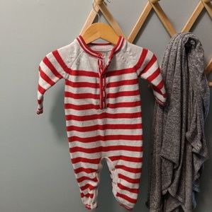 Cat and Jack Striped Sweater One Piece Bodysuit